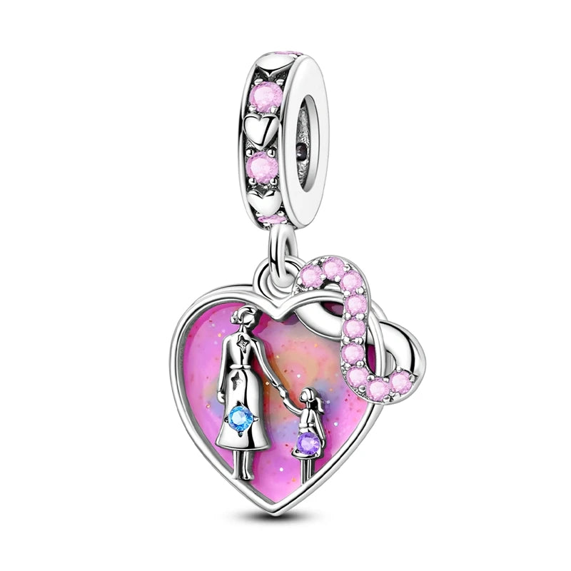 💎✨ 925 Sterling Silver Heart Charm Bead – Mother’s Day Special ✨💎