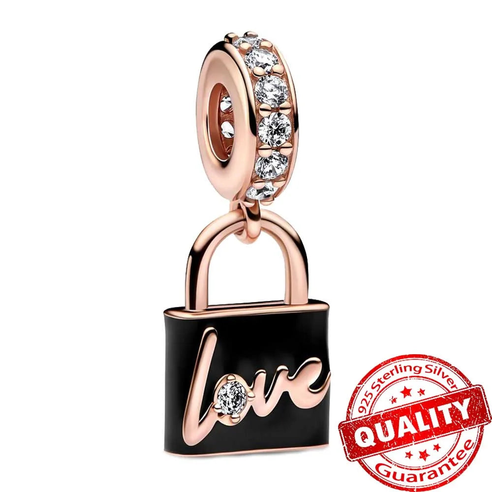 ππ Classic 925 Sterling Silver Rose Gold Charms Collection ππ