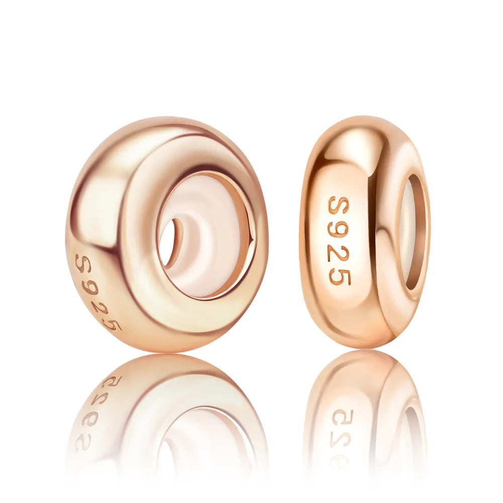 ππ Classic 925 Sterling Silver Rose Gold Charms Collection ππ