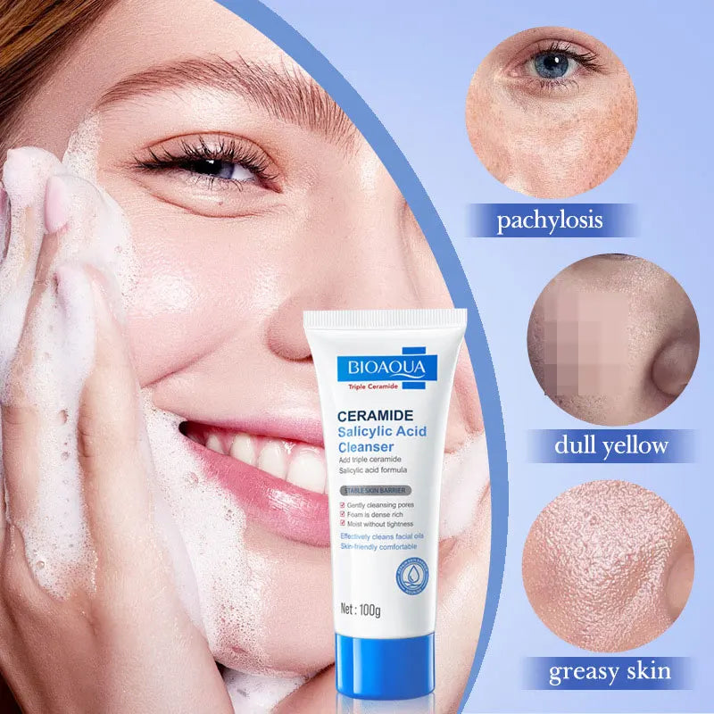 π§΄ Salicylic Acid Facial Cleanser πΏ | Oil-Control & Anti-Acne Care π | Gentle & Mild Formula β¨ | Whitening Skin Care π | Deep Cleansing Face Wash πΏ