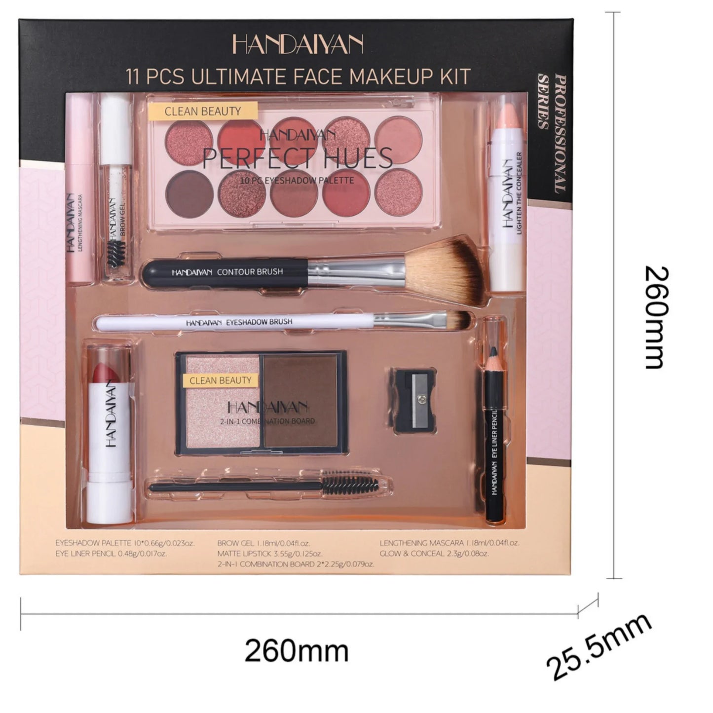 π Professional Makeup Kit (11 PCS) β¨ | Eyeshadow π¨ | Contour π | Blusher πΈ | Waterproof & Highly Pigmented π | Smudge-Proof Face Cosmetics Collection π