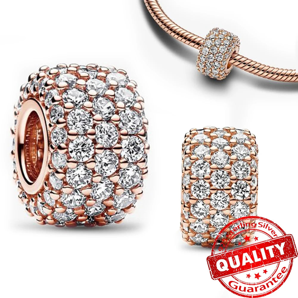ππ Classic 925 Sterling Silver Rose Gold Charms Collection ππ