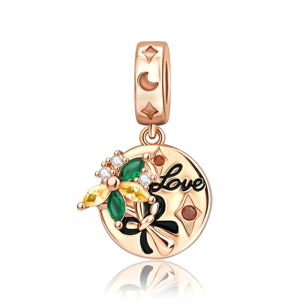 ππ Classic 925 Sterling Silver Rose Gold Charms Collection ππ
