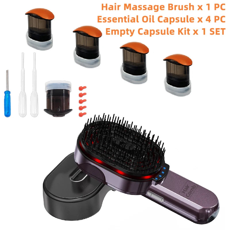 4-in-1 Head Spa Massage Comb with Plasma and NIR Photon Light