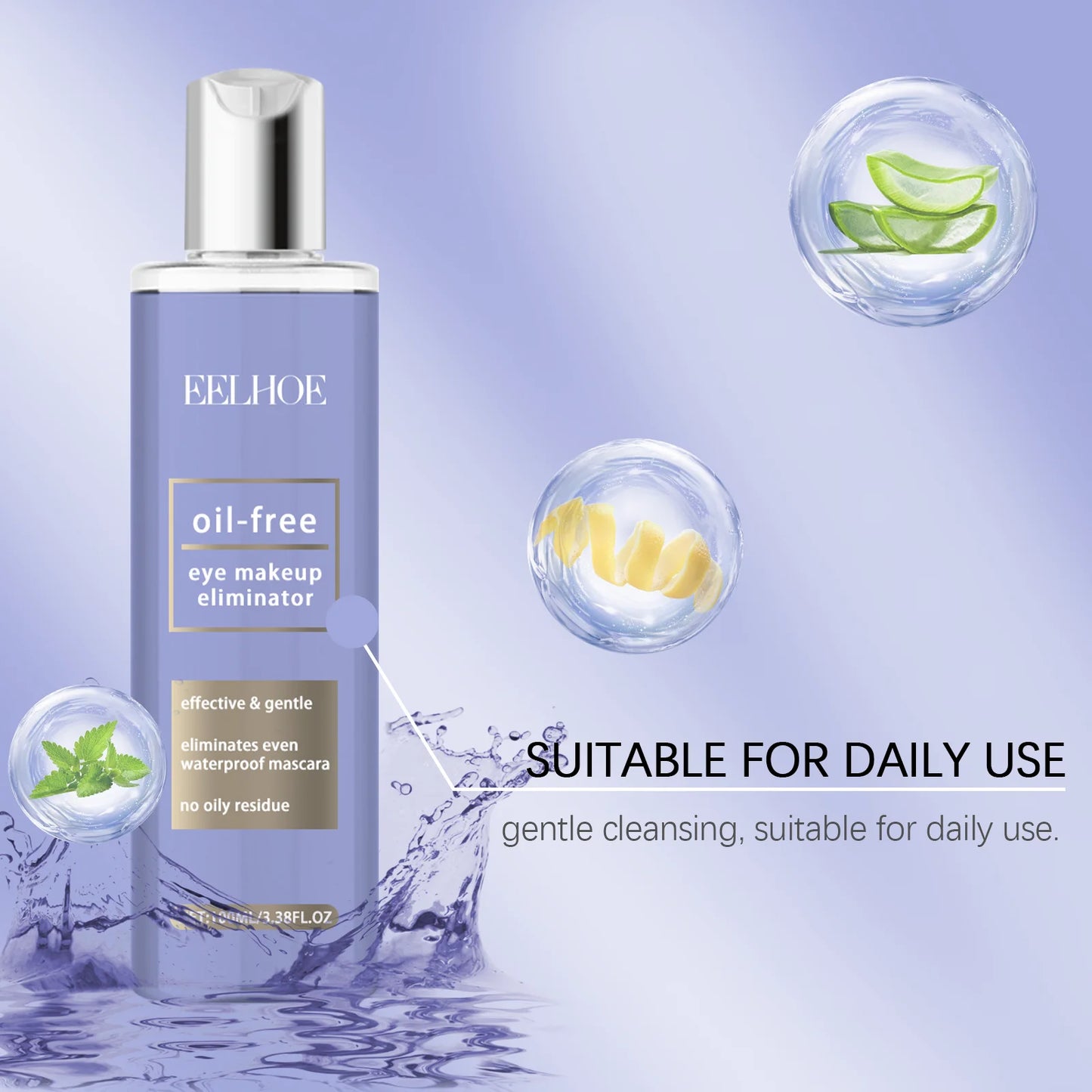 π§ EELHOE Eye & Lip Makeup Remover β¨ | 3-in-1 Cleansing Water π§΄ | Gentle & Refreshing πΈ | Removes Face, Eye & Lip Makeup πποΈ | Hydrating Skincare Cleanser π