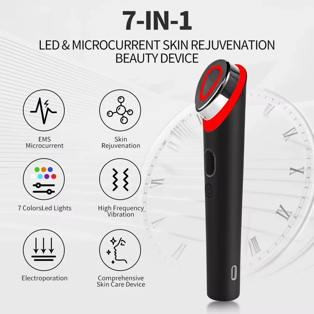 π 7-Colors Age-R Booster Pro πββοΈ | Anti-Wrinkle Facial Beauty Device β¨ | EMS Microcurrent Lift Massager π | Home Use Skin Care Tool π | Youthful Glow Skincare π