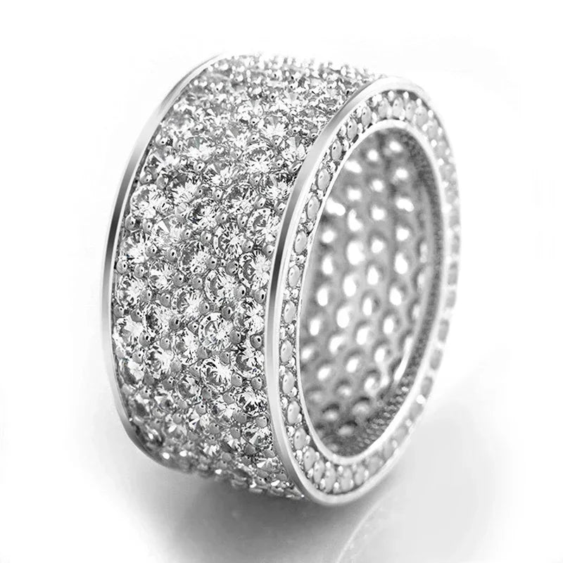 ๐โจ Luxury Bling Wedding Band โ Womenโs CZ Engagement & Party Ring ๐