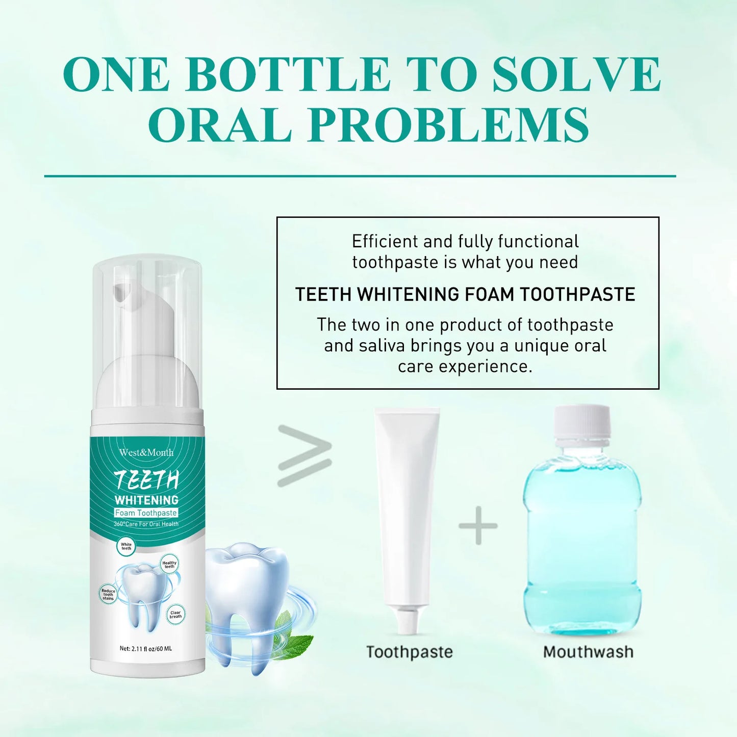 πβ¨ Whitening Foam Toothpaste β Clean, Protect & Freshen Breath π¦·πΏ