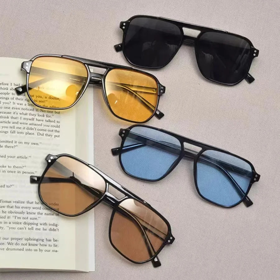 πΆοΈβ¨ Vintage Big Square Sunglasses β Unisex UV400 Protection β¨π