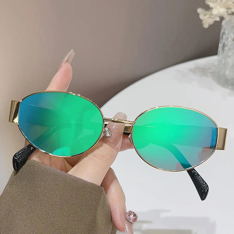 😎 Sexy Small Oval Women’s Sunglasses 🕶️ | Trendy Luxury Design ✨ | Metal Frame Shades 🔩 | UV400 Protection 🌞 | Classic Vintage Eyewear 💃🔥