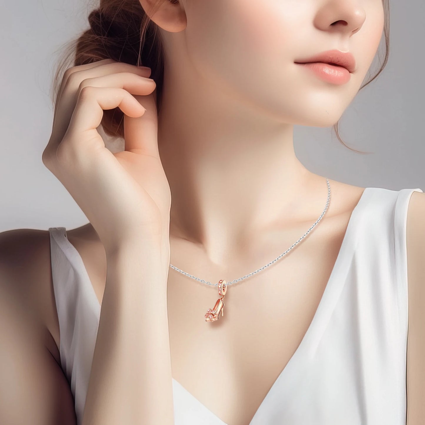 ππ Classic 925 Sterling Silver Rose Gold Charms Collection ππ