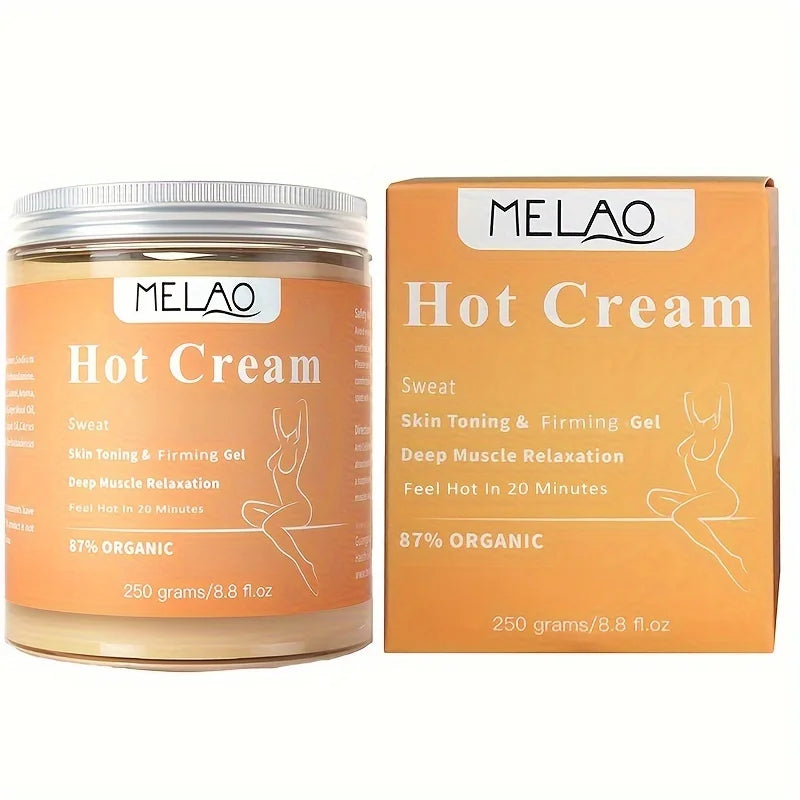 π₯β¨ MELAO Hot Cream Massage Gel β 87% Organic Anti-Cellulite Slimming Lotion β¨π₯