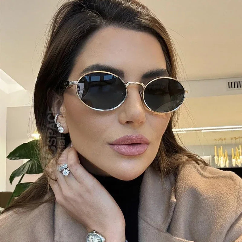 ๐ถ๏ธโจ CCspace Luxury Retro Punk Sunglasses โ Womenโs 2024 Party Eyewear ๐ด๐