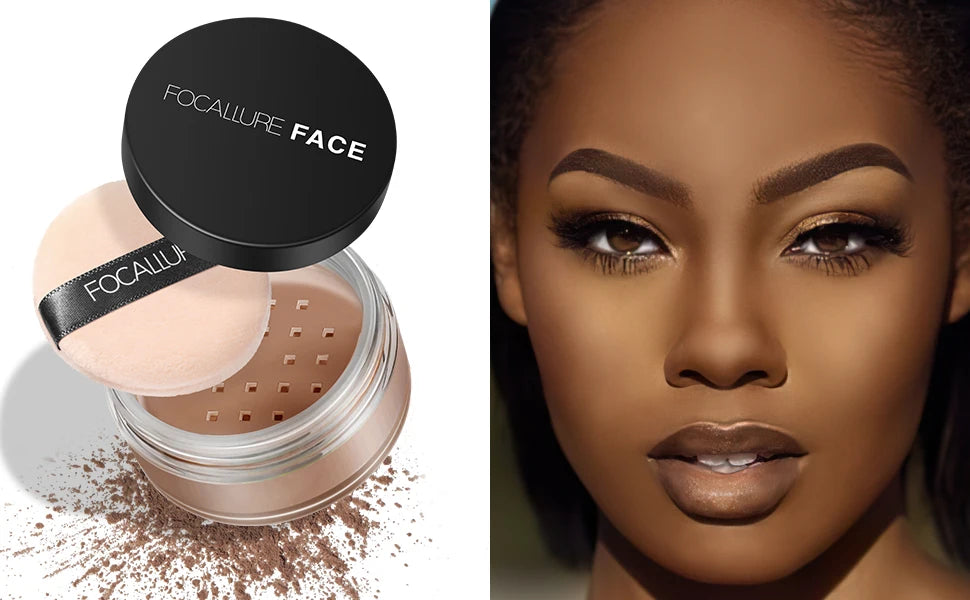 πΈ FOCALLURE 9-Color Loose Powder β Brightening, Oil-Control, Long-Lasting & Waterproof Setting Powder πβ¨