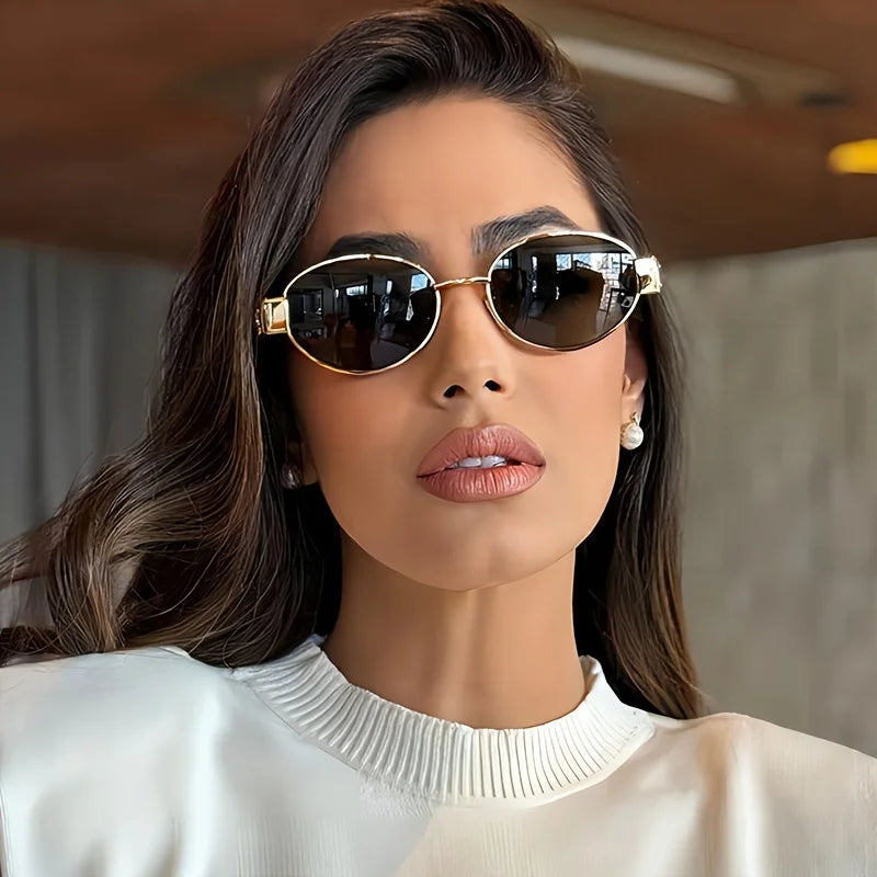 πΆοΈβ¨ Oval Sunglasses β Trendy Metal Frame Shades for Women & Men β¨π