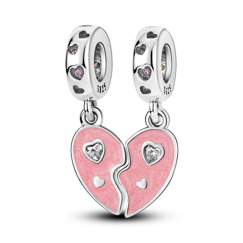 💎✨ 925 Sterling Silver Heart Charm Bead – Mother’s Day Special ✨💎