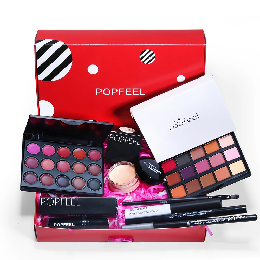 π Makeup Gift Set for Girls & Women β Eyeshadow Palette, Liquid Foundation, Lip Gloss & More πβ¨