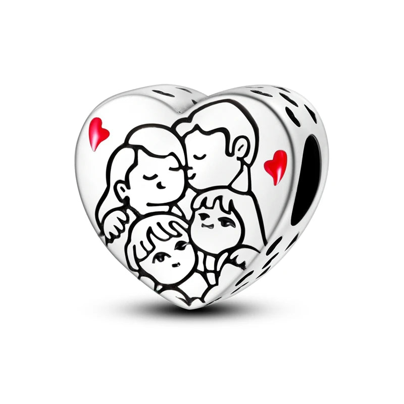 💎✨ 925 Sterling Silver Heart Charm Bead – Mother’s Day Special ✨💎