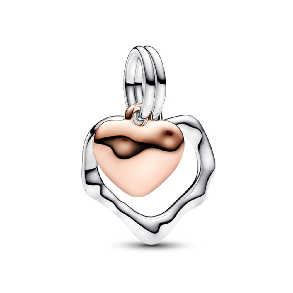 ππ Classic 925 Sterling Silver Rose Gold Charms Collection ππ