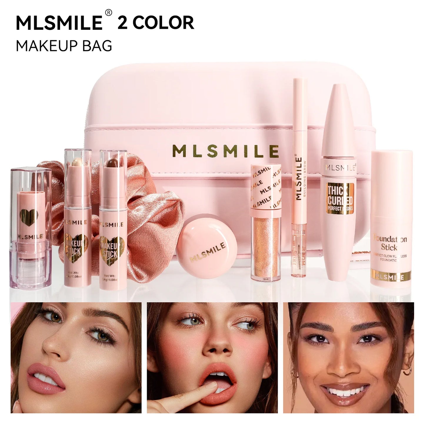 π Makeup Kit with Organizer Case β Lipstick, Contour, Highlighter, Liquid Eyeshadow, Lip Mud, Eyebrow Pencil, Mascara & More β¨ π Product Highlights: