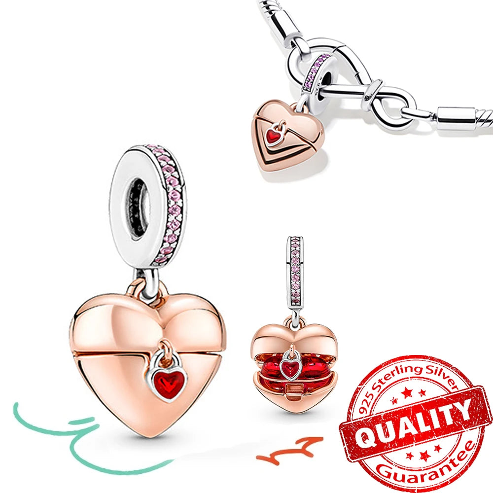 ππ Classic 925 Sterling Silver Rose Gold Charms Collection ππ