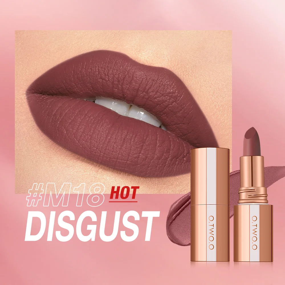 π O.TWO.O Matte Lipstick β¨ | Waterproof & Long-Lasting π§ | Smudge-Free π | Highly Pigmented π¨ | Classic Velvet Finish πΈ | Professional Lip Tint Makeup π