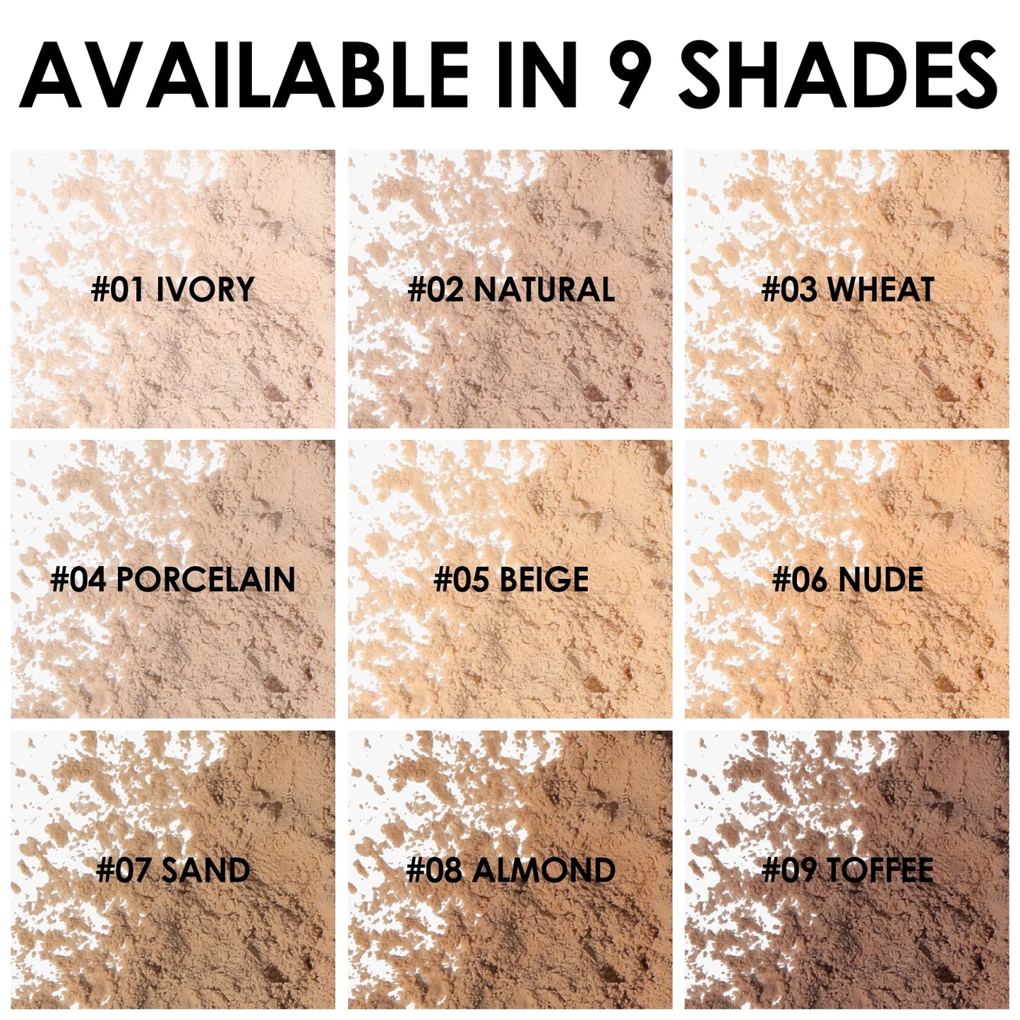 πΈ FOCALLURE 9-Color Loose Powder β Brightening, Oil-Control, Long-Lasting & Waterproof Setting Powder πβ¨
