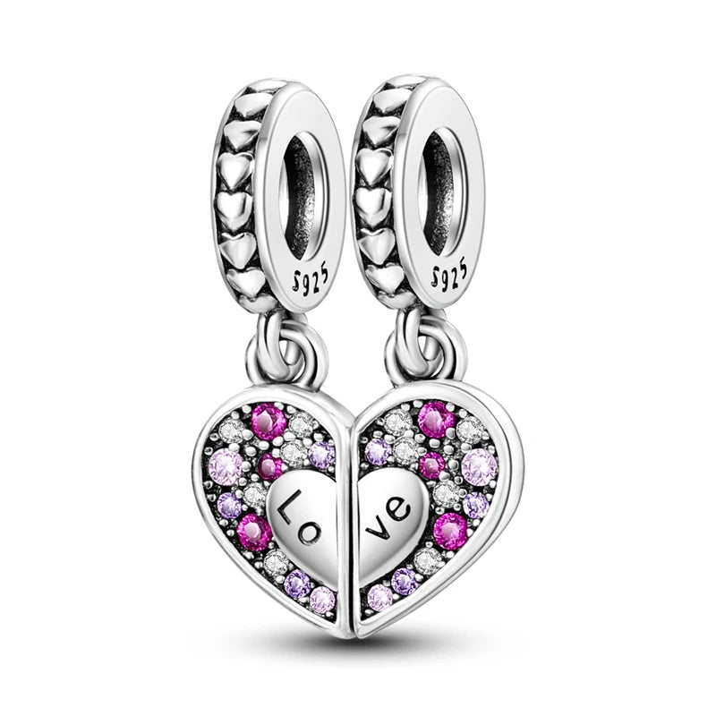 💎✨ 925 Sterling Silver Heart Charm Bead – Mother’s Day Special ✨💎