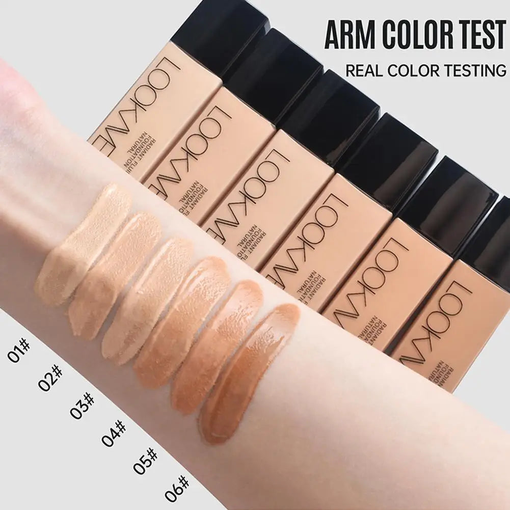 π Professional Makeup Kit β¨ | Natural Matte Liquid Foundation π§΄ | Full Coverage 24H π | Includes Flat Top Brush ποΈ & Sponge π§½ | Lightweight Long-Lasting Makeup π