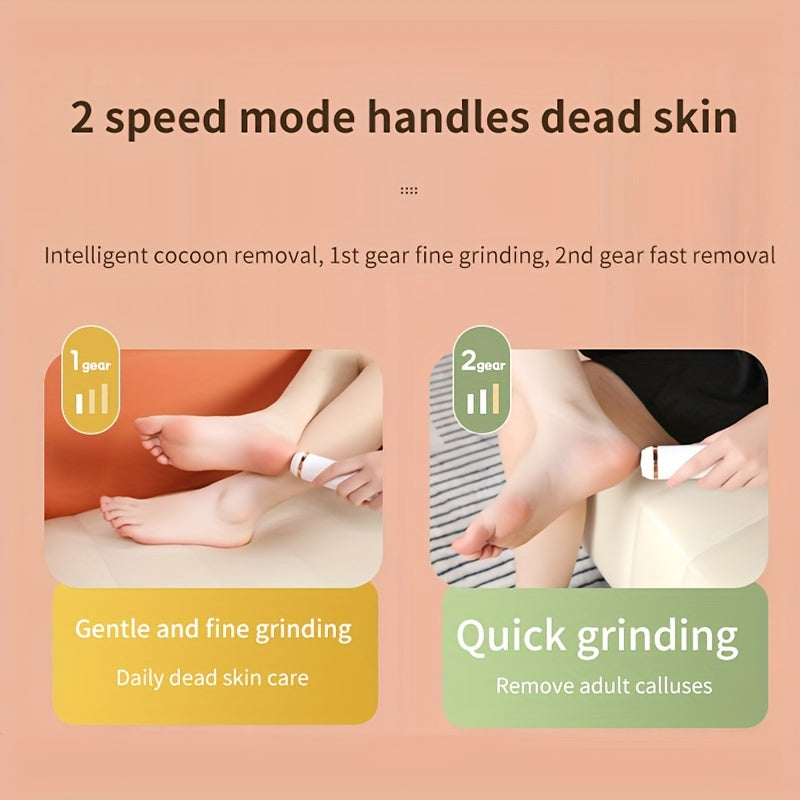 π¦Άβ¨ Rechargeable Electric Foot File π β Professional Callus Remover πͺ₯, Smooth & Soft Feet π, Ideal for Hard, Cracked & Dry Skin πΏ, Perfect Gift π