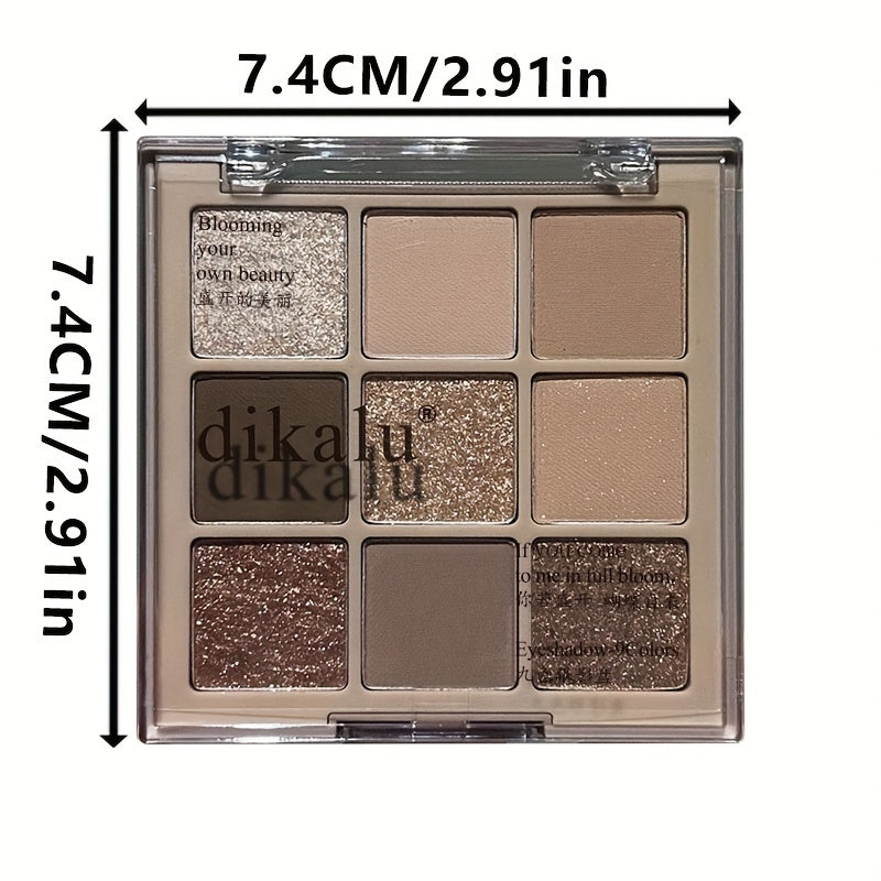 β¨ 9-Color Palette β Matte & Glitter π€ | Long-Lasting β³, Smoky Eyes π₯