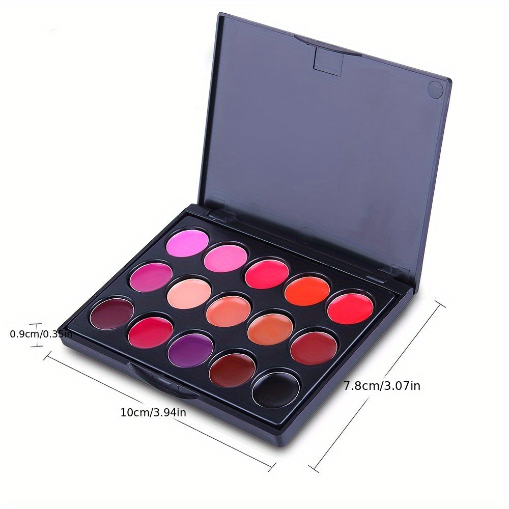 πβ¨ 15 Colors Waterproof Lipstick Palette β Matte & Shiny Shades ππ