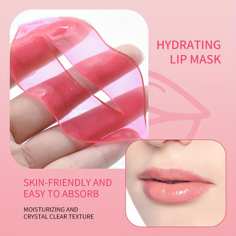 ๐ธ 3pcs2 / 5pcs2 Pink Crystal Lip & Eye Mask Set ๐๐๐ โ Hydrating ๐ง, Moisturizing โจ, Rejuvenating ๐, Exfoliating & Dark Circle Care โ
