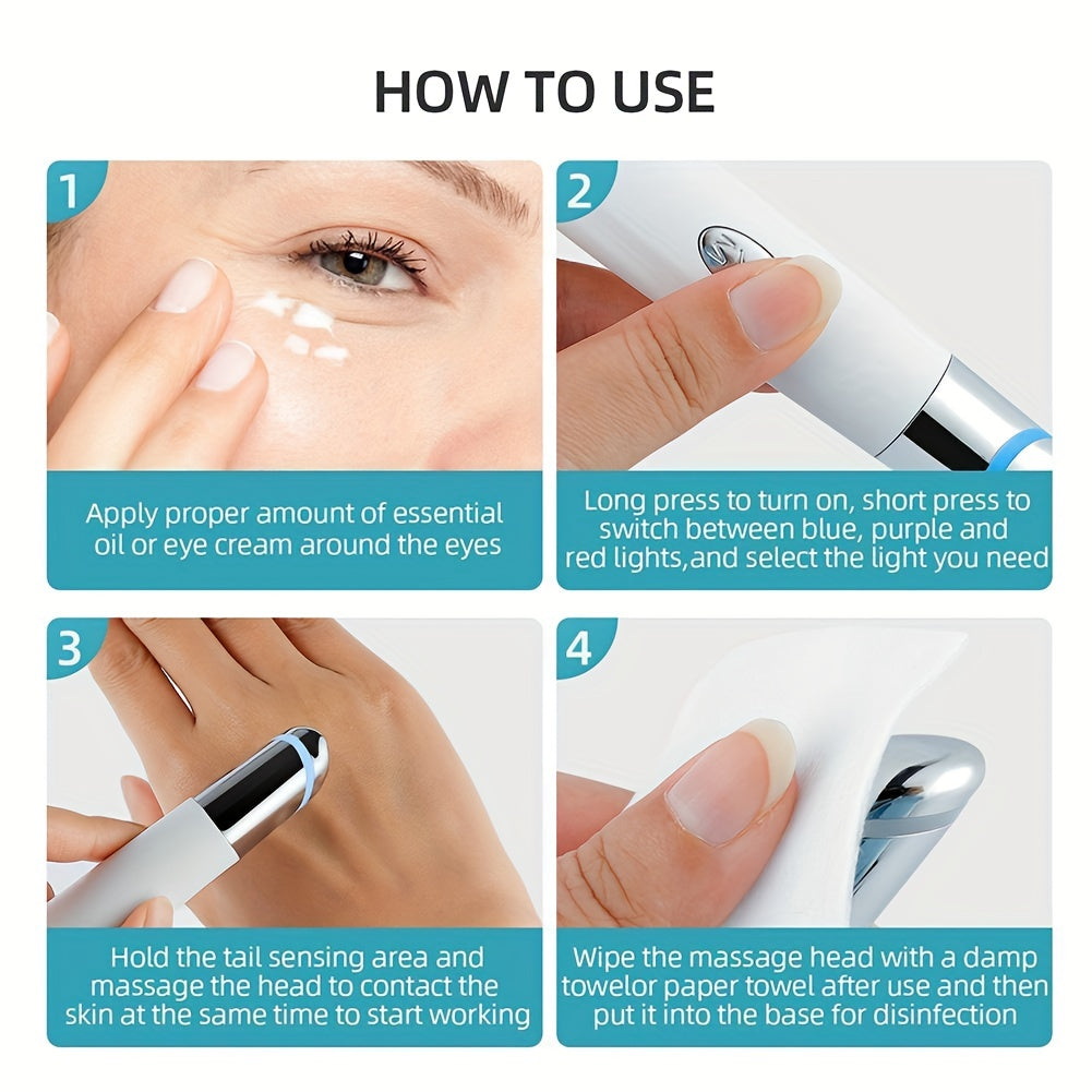β¨ Eye & Face Massage Tool Wand Pen π₯π β Heated & Vibrating Eye Wand πββοΈ, Firming & Toning β¨, Reduces Fatigue π, Puffy Eyes π, Dark Circles & Eye Bags β β Boosts Skincare Absorption π§΄π