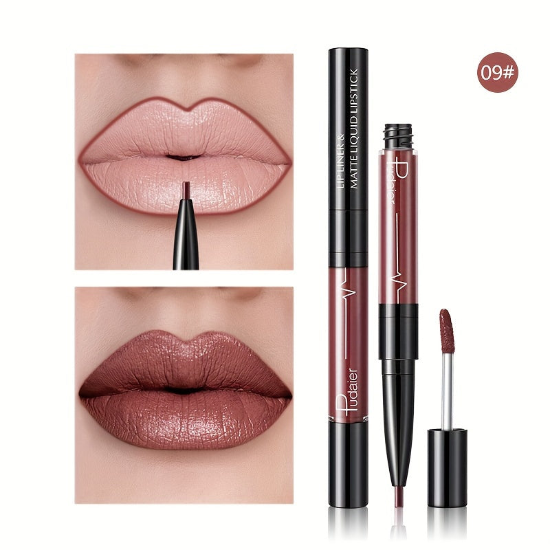 π 16-Color Double Ended Lip Gloss Stick β β¨ 2-in-1 Lip Liner & Lip Gloss | πΉ Matte Velvet | π Smudge-Proof & Long-Lasting