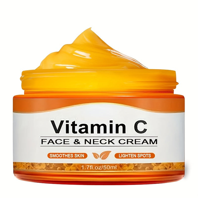 🍊💧 50ml Vitamin C Intensive Moisturizing Cream ✨ – Hydrates, Firms & Nourishes 🌿, Alcohol-Free 🚫, Hyaluronic Acid Enriched 💦, Anti-Drying 🌸, Unisex Adult Skincare 🧴