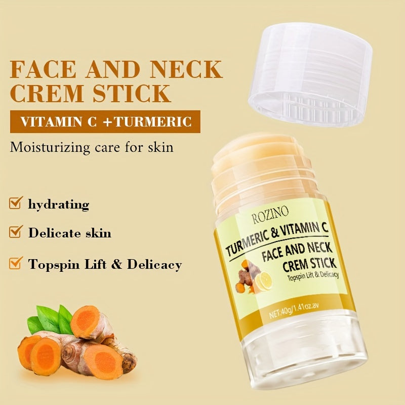🌿💛 Turmeric + Vitamin C Moisturizing Stick 40g 💧✨ – Hydrates, Protects & Smooths Neck 🌸
