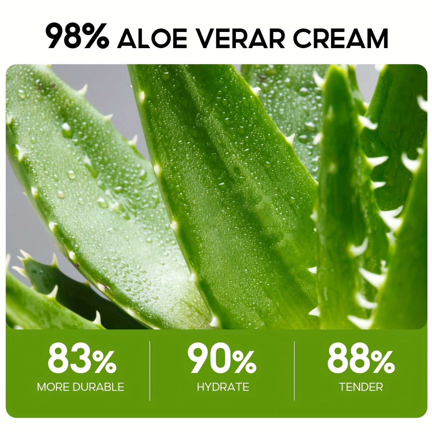 🌿💧 1.69oz Aloe Vera Moisturizing Cream ✨ – 96% Pure Aloe Vera 🍃, Deep Hydration & Nourishment 🌸, Fights Dryness 🛡️, Daily Skincare for Men 👨 & Women 👩
