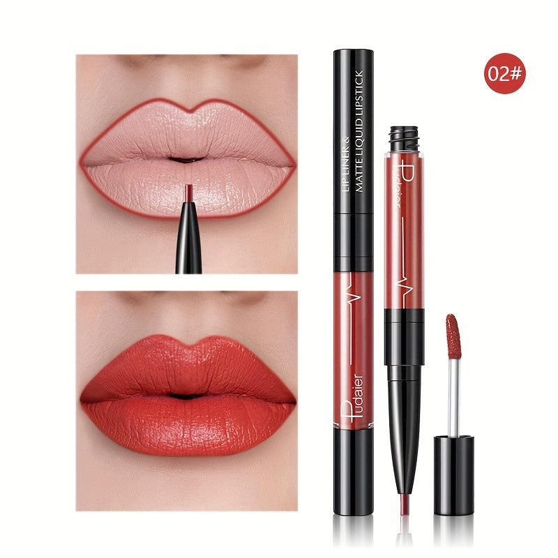 π 16-Color Double Ended Lip Gloss Stick β β¨ 2-in-1 Lip Liner & Lip Gloss | πΉ Matte Velvet | π Smudge-Proof & Long-Lasting