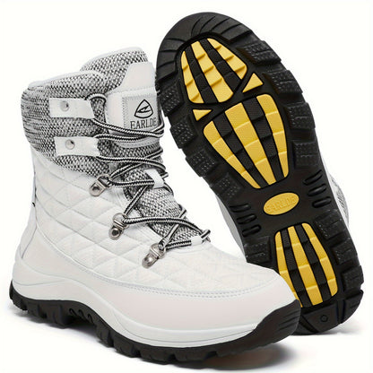 Women’s Winter Snow Boots – Non-Slip Rubber Sole, Cushioned Insole, Mid-Calf Waterproof Boots