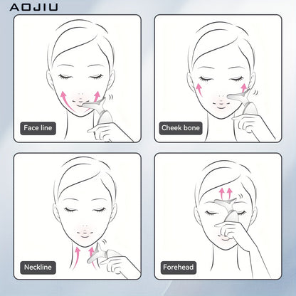 🏠 AOJIU Home Face & Neck Massage Tool 💆‍♀️ Face Massager 🔄 Three Modes 🔥 Heating Mode 🌸 Skin Care 💖 Facial Device 👜 Portable Beauty Instrument 🎁 Girl Gift 🛁 Home Spa Massager ✨