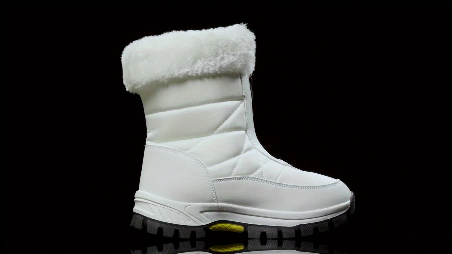 Men’s Winter Snow Boots – Warm Fleece-Lined Non-Slip Ankle Hiking Shoes