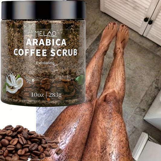 ☕✨ MELAO Arabica Coffee Scrub – Natural Exfoliator for Face & Body 🌿💆‍♀️