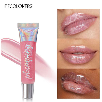 💄 10-Color Big Lip Gloss – 🍒 Wet Cherry Shine | Hydrating, Moisturizing & Long-Lasting Lip Oil ✨ ✨ Features: