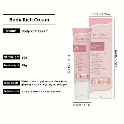 🍑✨ 3pcs Miracle Body Hip Cream – Firming & Moisturizing Skincare 💆‍♀️🌸