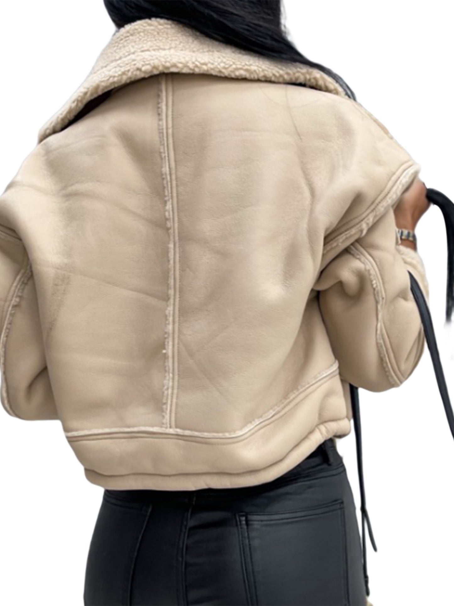 🧥❄️ Women’s Winter Jacket ✨ Long Sleeve | 🔒 Zipper Closure | 🎨 Patchwork Design 🤲 Warm Outerwear with Pockets | ⛄ Cozy Cold-Weather Style