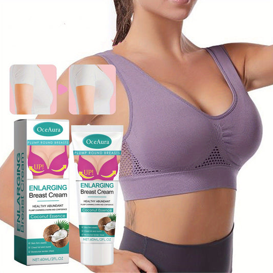 🌴 60ML White Coconut Bust Cream – 💖 Lifting, Firming & Moisturizing Breast Cream ✨