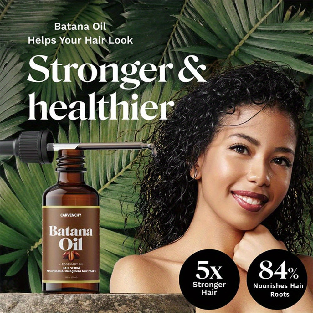 🌿✨ 4Pcs Batana & Rosemary Essential Oils – Deep Moisturizing Hair Care ✨💆‍♀️