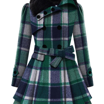 ✨ Chic Women’s Double-Breasted Winter Coat with Belt – Warm & Stylish Lapel Jacket for Cozy Fall/Winter Wear 🍂❄️✨ ✨