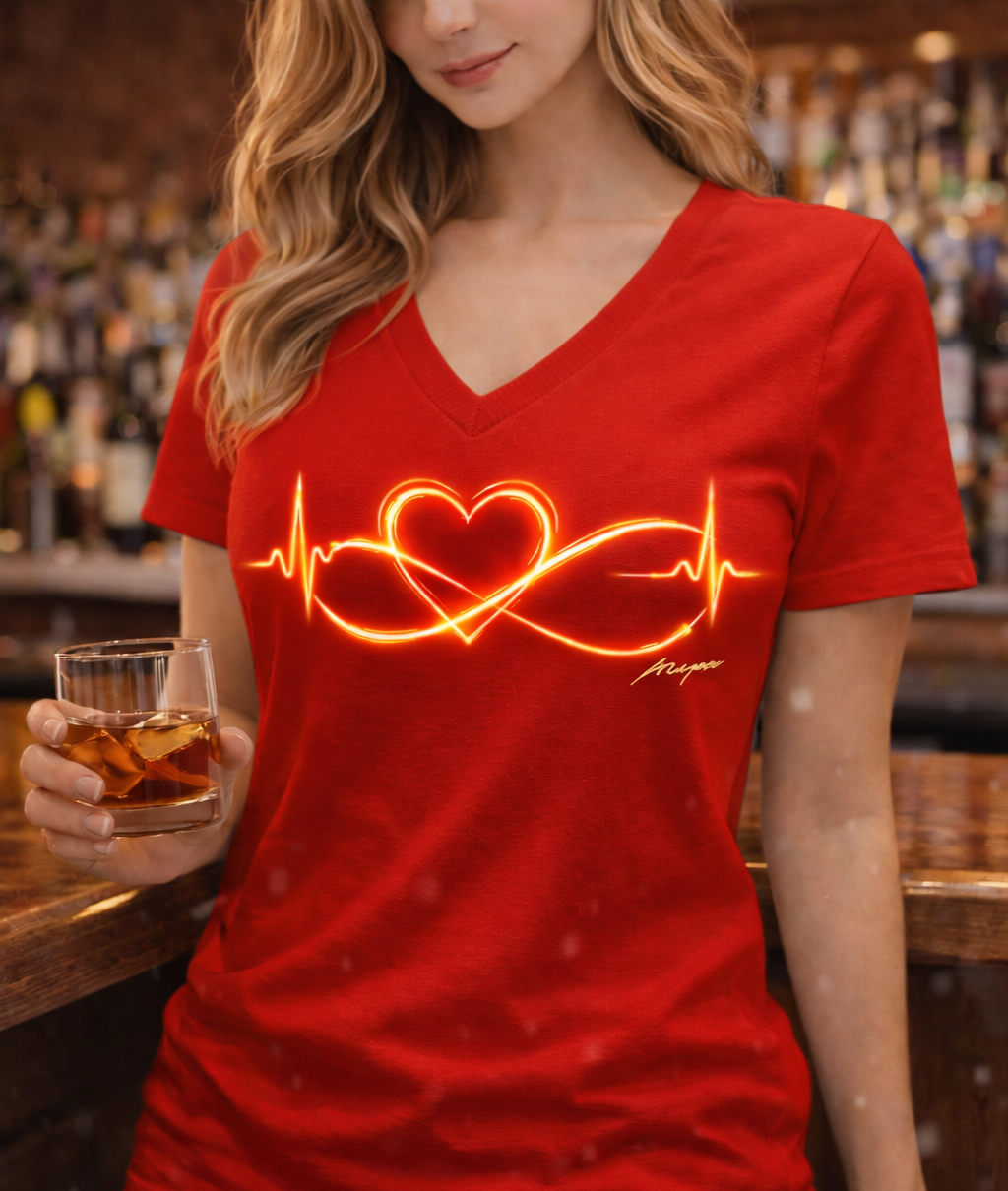 Heart & Infinite Heartbeat T-Shirt – Love That Never Stops